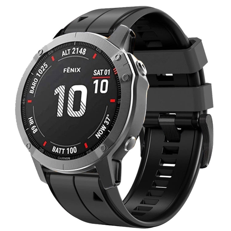 Vertical Stripes Two-color Silicone Watch Band — view 17