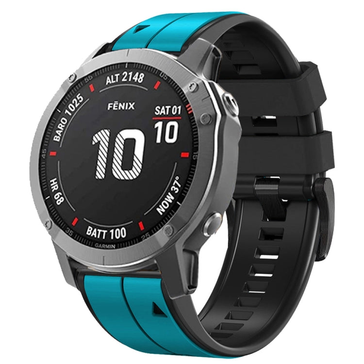 Vertical Stripes Two-color Silicone Watch Band — view 19