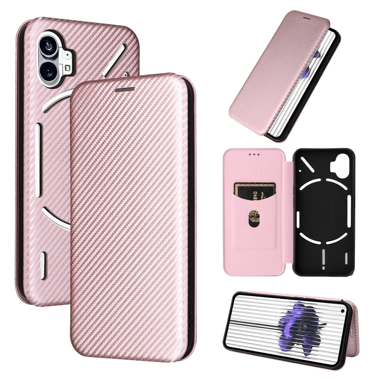 Carbon Fiber Texture Magnetic Flip Leather Phone Case