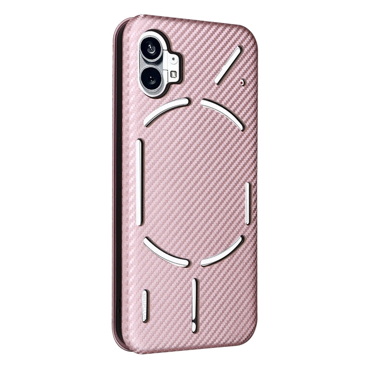 Carbon Fiber Texture Magnetic Flip Leather Phone Case