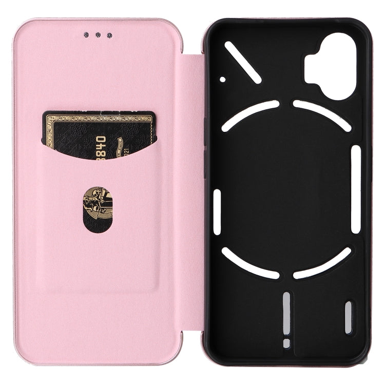 Carbon Fiber Texture Magnetic Flip Leather Phone Case