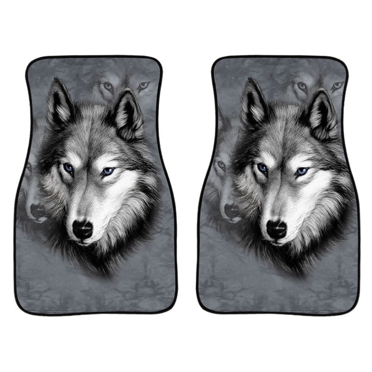 2 in 1 Universal Printing Auto Car Floor Mats Set