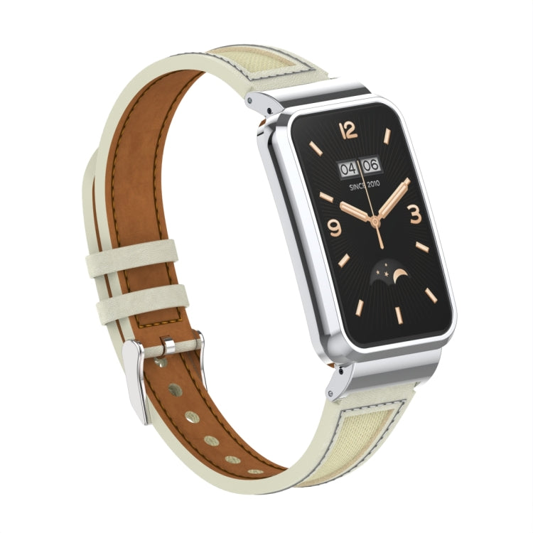 Collage Small Waist Leather Metal Frame Watch Band