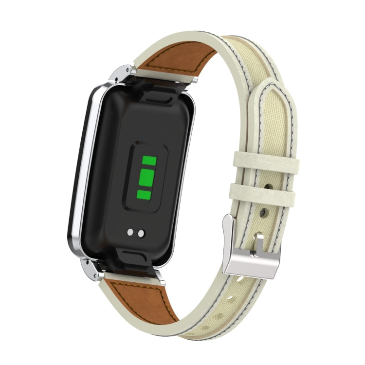 Collage Small Waist Leather Metal Frame Watch Band