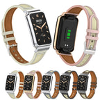 Collage Small Waist Leather Metal Frame Watch Band