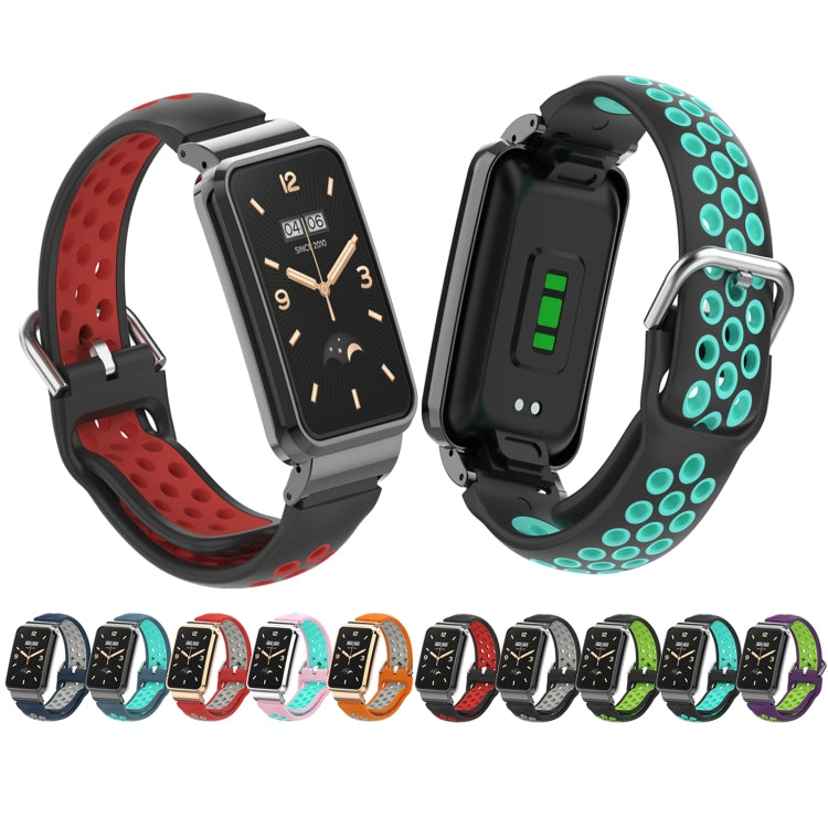 Silicone Metal Frame Watch Band