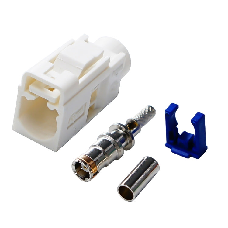 For RG174 Cable Fakra Radio Crimp Female Jack / Plug Connector with Phantom RF Coaxial — Fakra  A