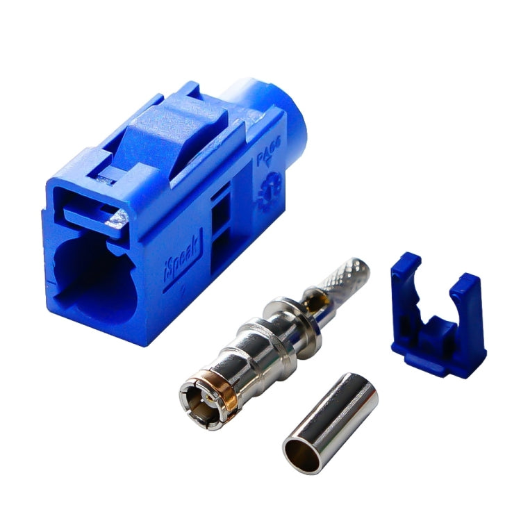 For RG174 Cable Fakra Radio Crimp Female Jack / Plug Connector with Phantom RF Coaxial — Fakra B