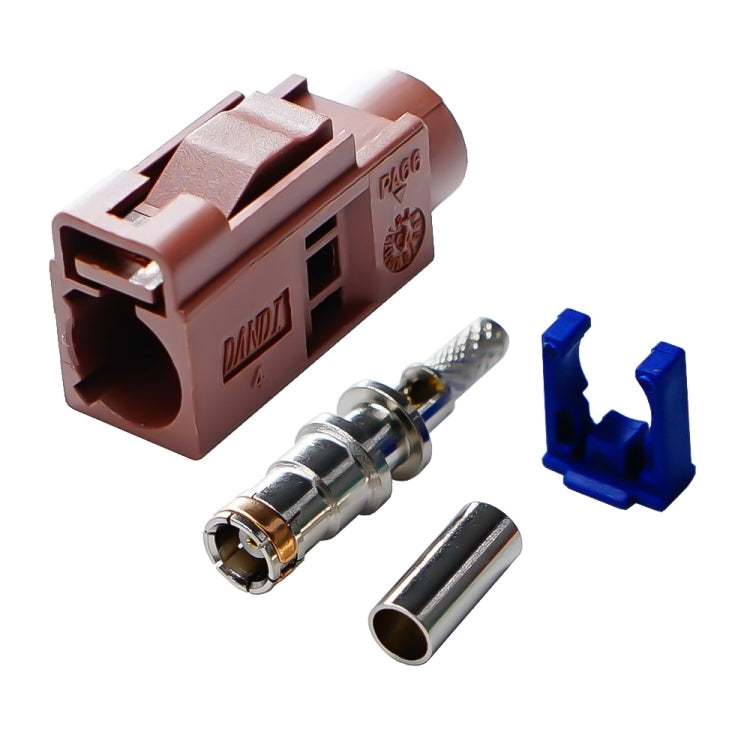 For RG174 Cable Fakra Radio Crimp Female Jack / Plug Connector with Phantom RF Coaxial — Fakra E