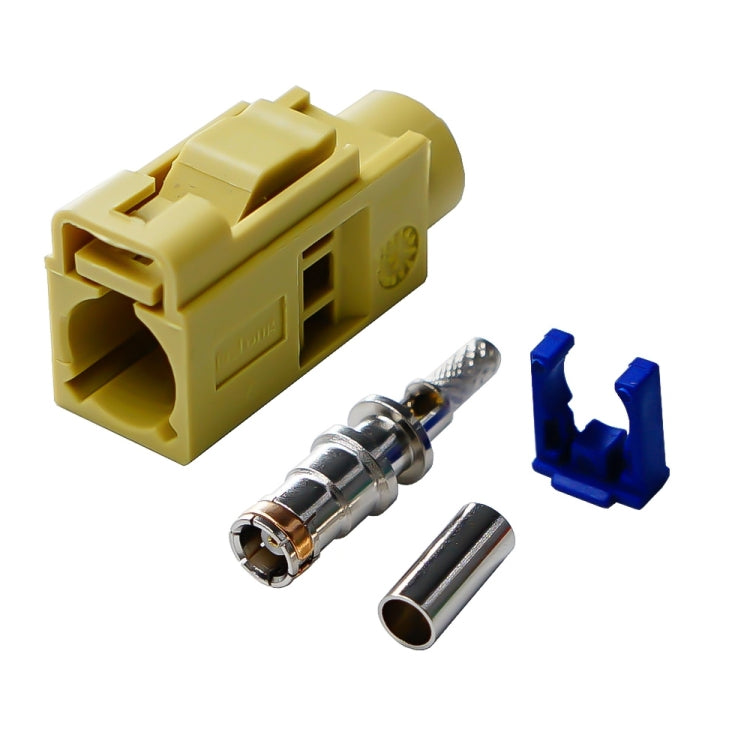 For RG174 Cable Fakra Radio Crimp Female Jack / Plug Connector with Phantom RF Coaxial — Fakra H
