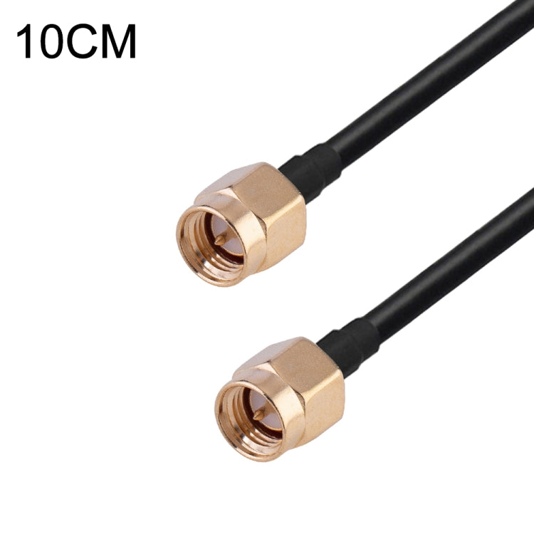 RG174 RF Coaxial Adapter Cable, Length: 10cm — 10cm PR-SMA Male Elbow to SMA Female