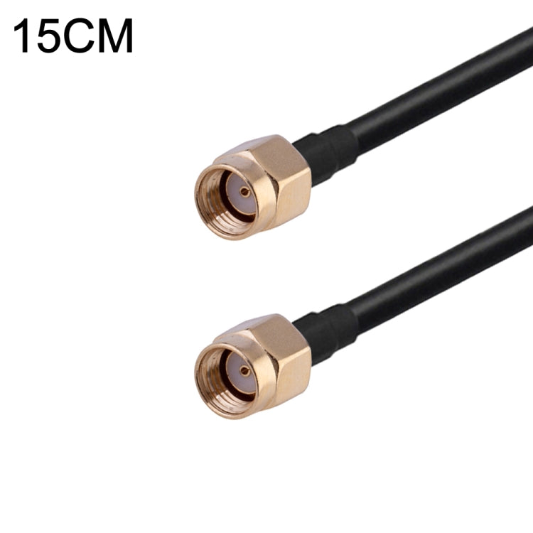 RG174 RF Coaxial Adapter Cable, Length: 15cm — 15cm RP-SMA Male to SMA Female