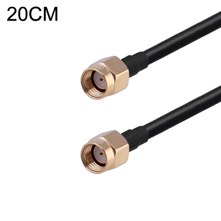 RG174 RF Coaxial Adapter Cable, Length: 20cm — 20cm RP-SMA Male to SMA Female