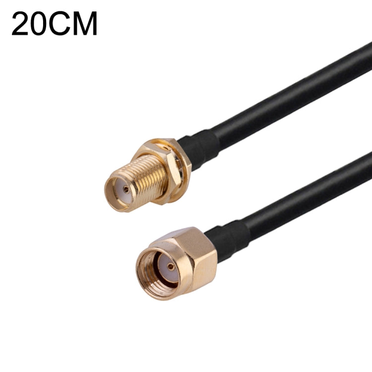 RG174 RF Coaxial Adapter Cable, Length: 20cm — 20cm RP-SMA Male to SMA Male