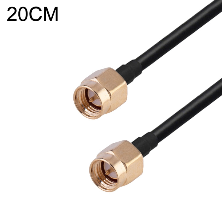 RG174 RF Coaxial Adapter Cable, Length: 20cm — 20cm PR-SMA Male Elbow to SMA Female