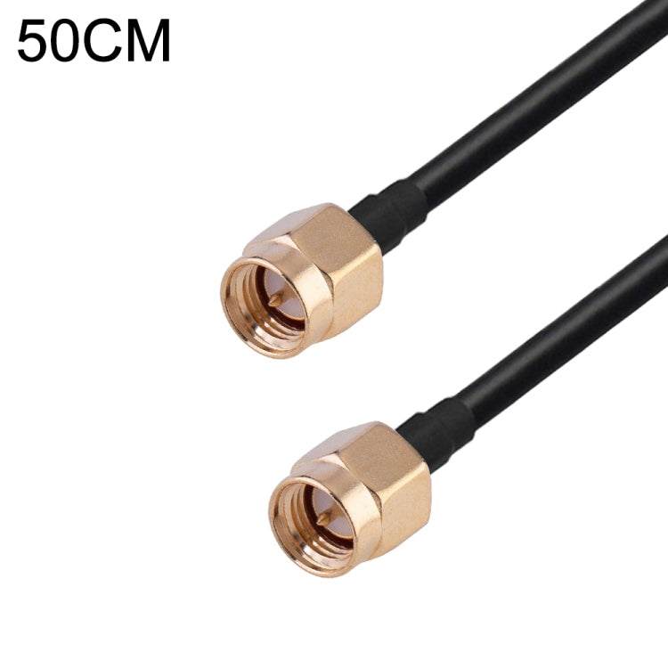 RG174 RF Coaxial Adapter Cable, Length: 50cm — 50cm PR-SMA Male Elbow to SMA Female