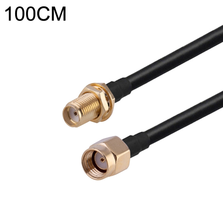 RG174 RF Coaxial Adapter Cable, Length: 1m — 1m RP-SMA Male to SMA Male