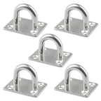 Ship Square Door Hinges Buckle, 5 PCS 6mm 316 Stainless Steel
