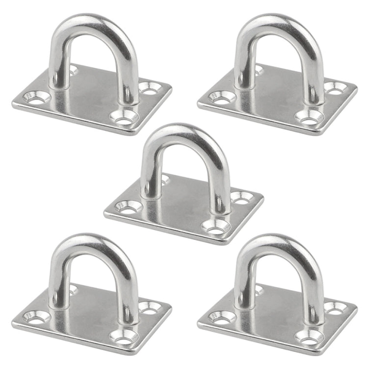 Ship Square Door Hinges Buckle, 5 PCS 6mm 316 Stainless Steel