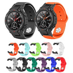 Silicone Reverse Buckle Watch Band, For Amazfit T-Rex / T-Rex Pro / Ares — Purple