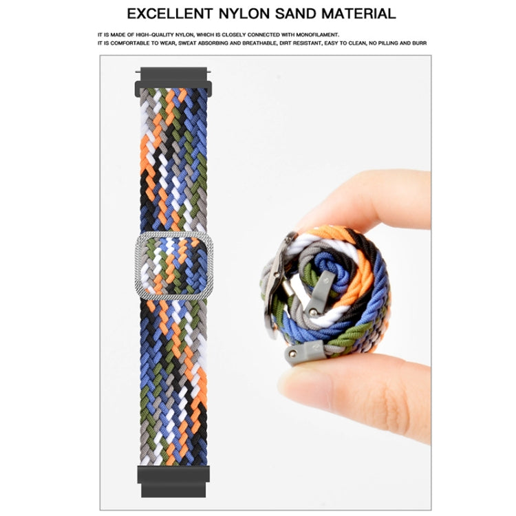 Adjustable Buckle Braided Nylon Watch Band