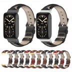 Mijobs Genuine Leather Top Layer Cowhide Watch Band