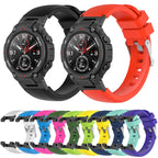 Twill Silicone Watch Band, For Amazfit T-Rex / T-Rex Pro / Ares — Purple