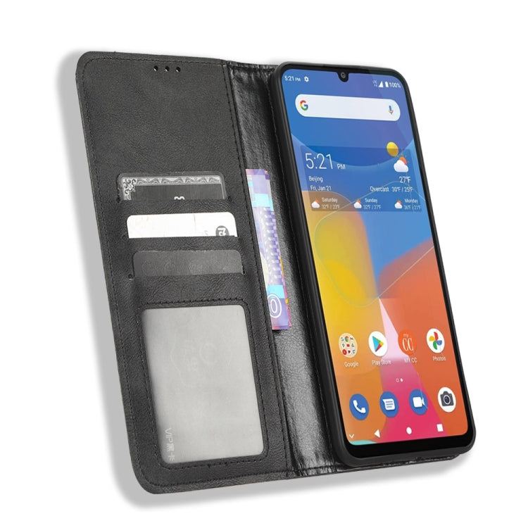 Magnetic Buckle Retro Texture Leather Phone Case