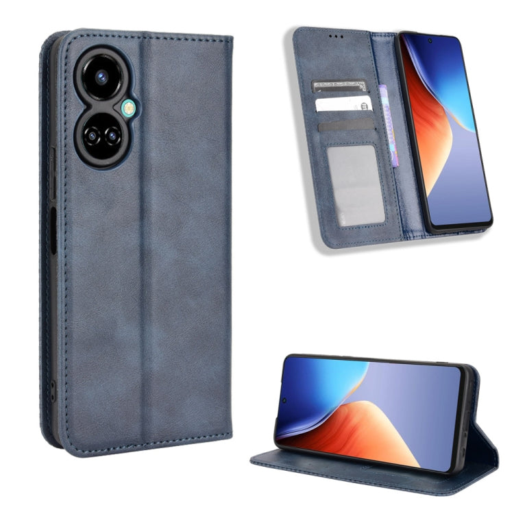 Magnetic Buckle Retro Texture Leather Phone Case