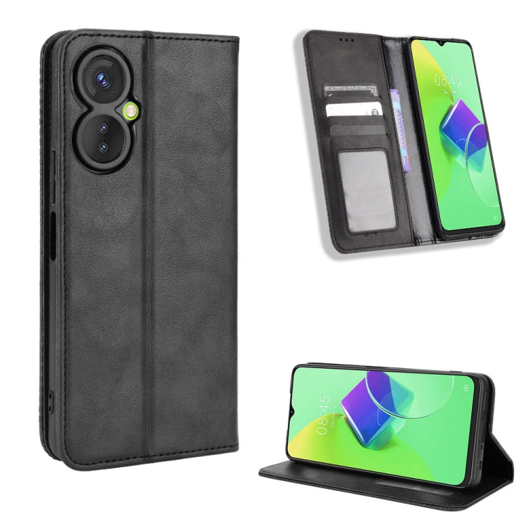 Magnetic Buckle Retro Texture Leather Phone Case