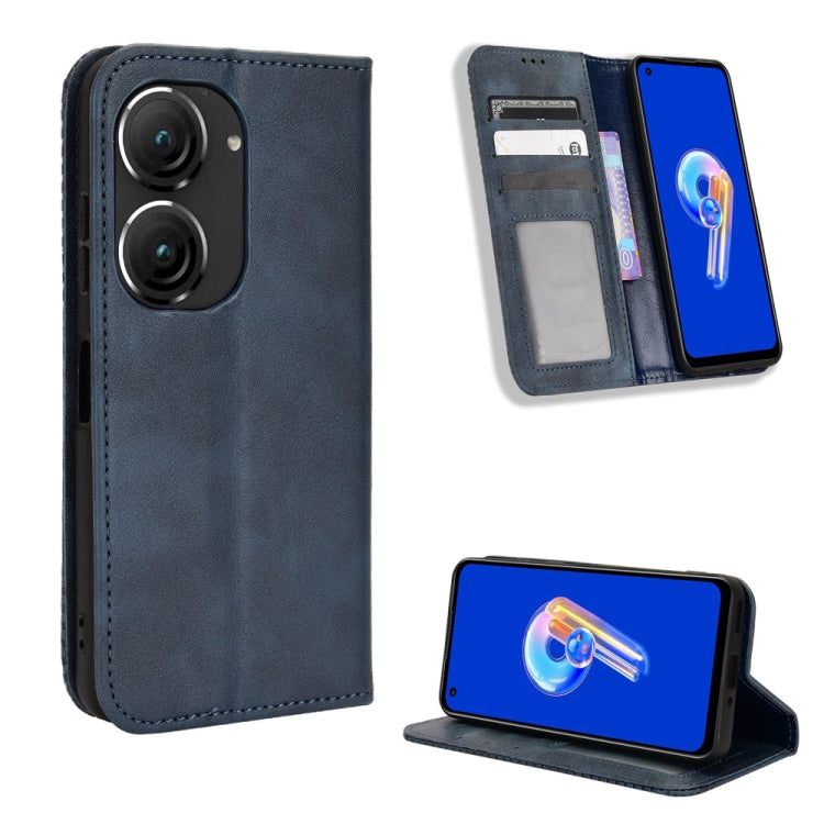 Magnetic Buckle Retro Texture Leather Phone Case