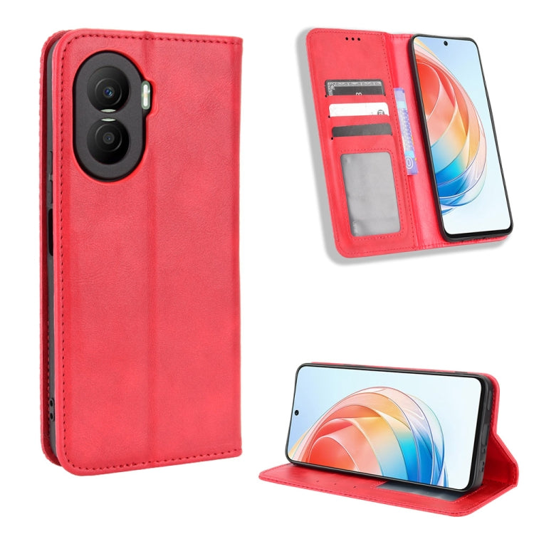 Magnetic Buckle Retro Texture Leather Phone Case