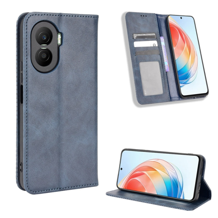 Magnetic Buckle Retro Texture Leather Phone Case