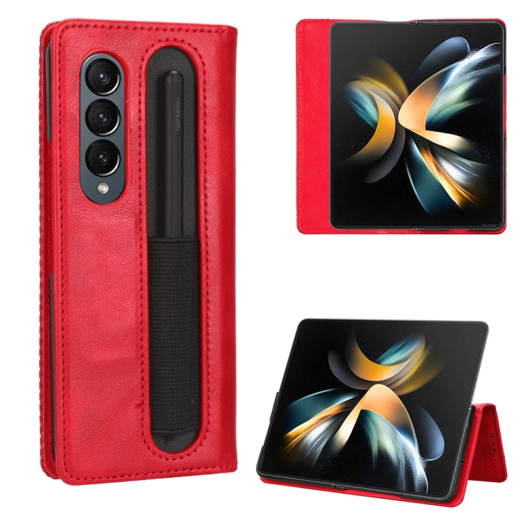 Magnetic Buckle Retro Texture Leather Phone Case