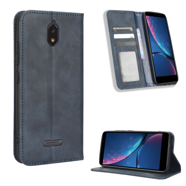 Magnetic Buckle Retro Texture Leather Phone Case