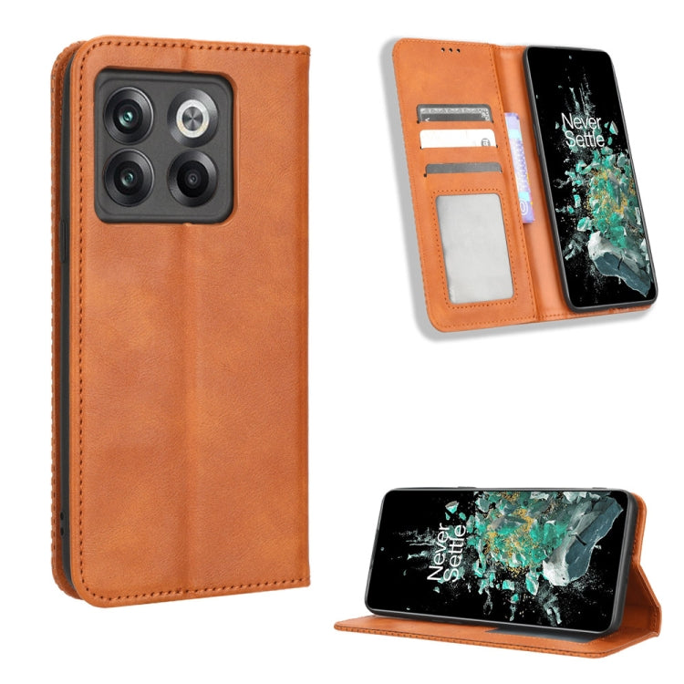 Magnetic Buckle Retro Texture Leather Phone Case