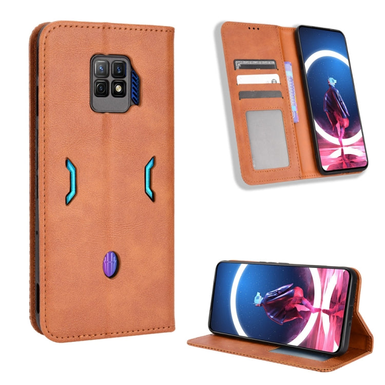 Magnetic Buckle Retro Texture Leather Phone Case