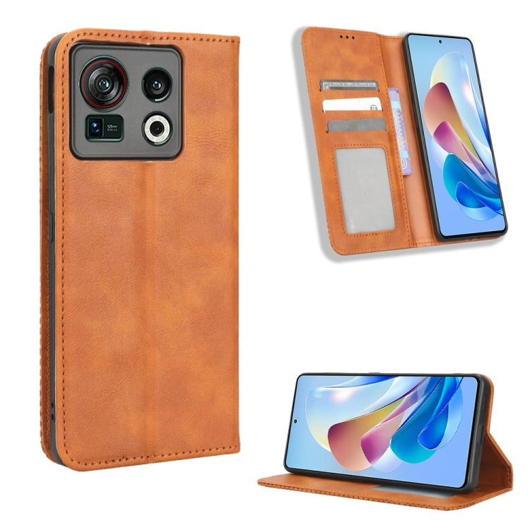 Magnetic Buckle Retro Texture Leather Phone Case