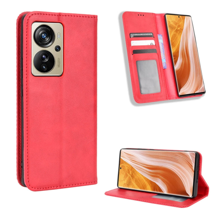 Magnetic Buckle Retro Texture Leather Phone Case