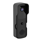 V30S Tuya Smart WIFI Video Doorbell Support Wired POE & Two-way Intercom & Night Vision — Black
