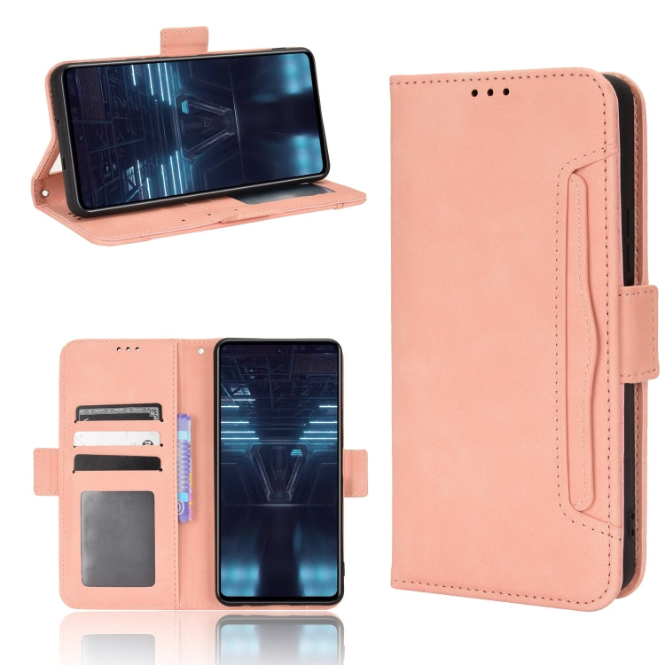 Skin Feel Calf Texture Card Slots Leather Phone Case — Pink