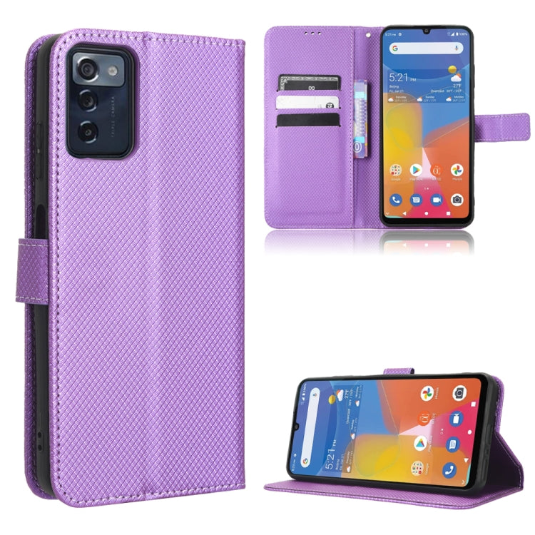 Diamond Texture Leather Phone Case — For OPPO A97 5G