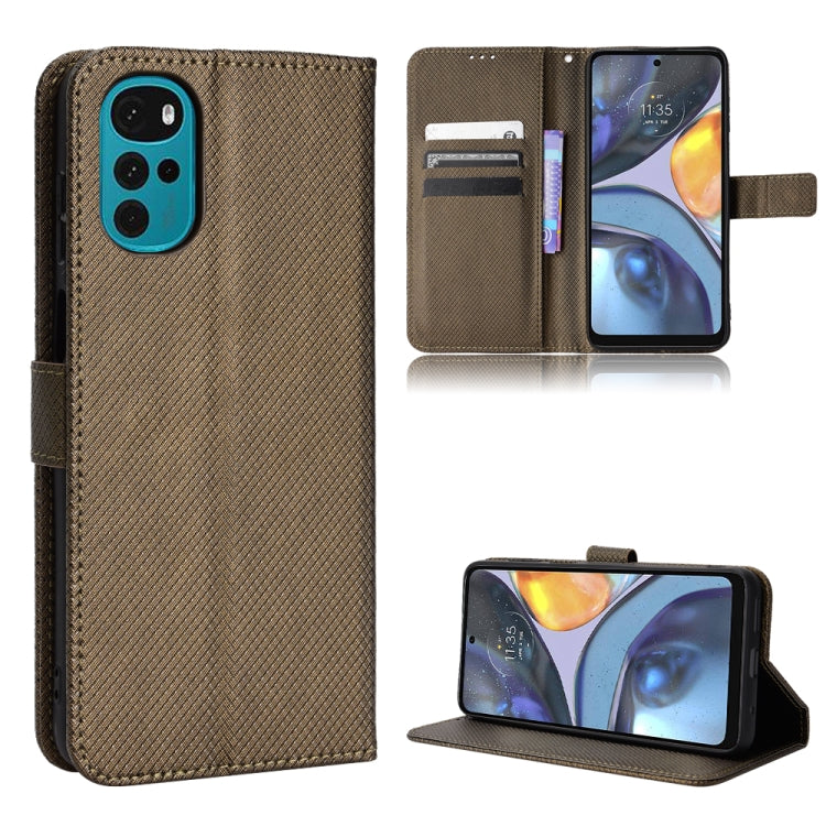 Diamond Texture Leather Phone Case — For vivo Y77 5G