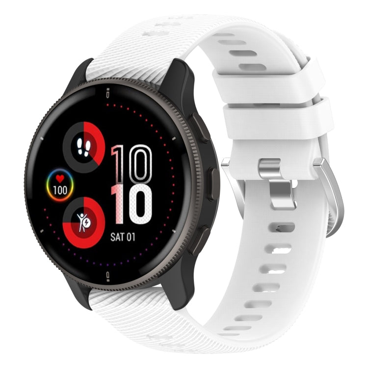20mm Cross Textured Silicone Watch Band