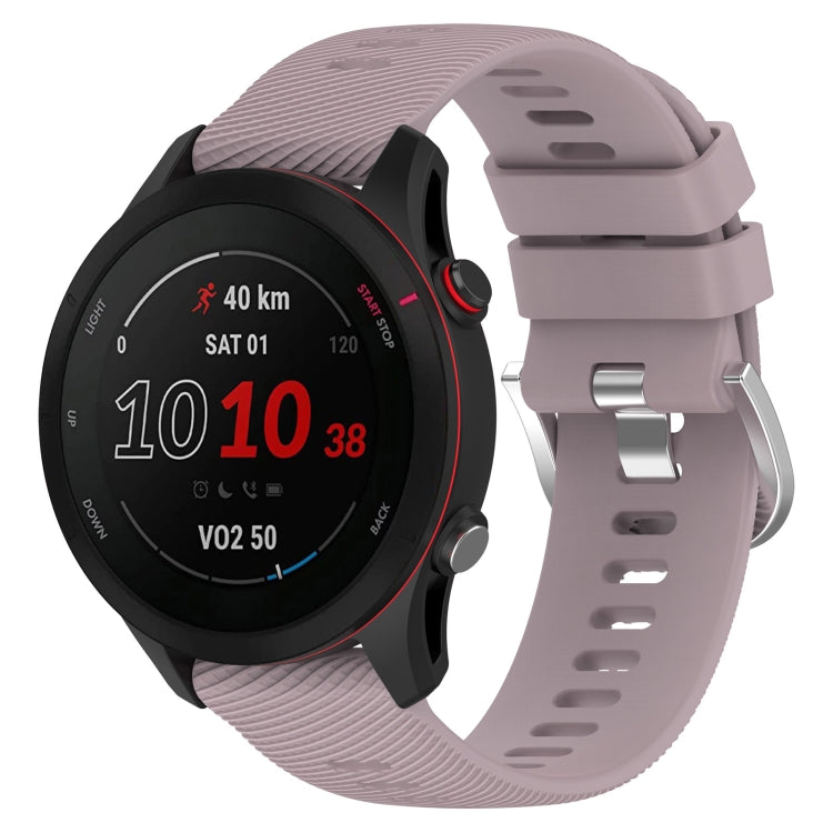 18mm Cross Textured Silicone Watch Band — Purple