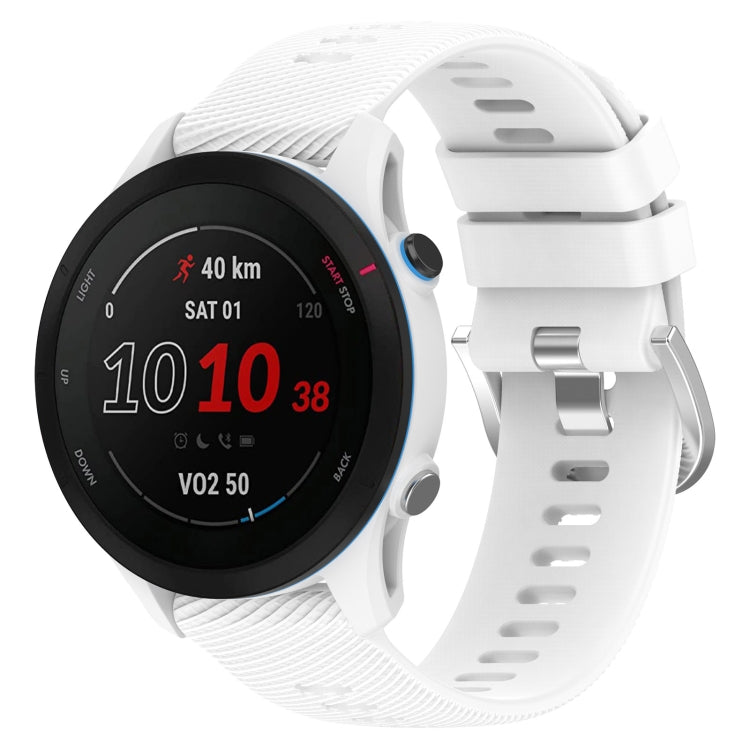22mm Cross Textured Silicone Watch Band