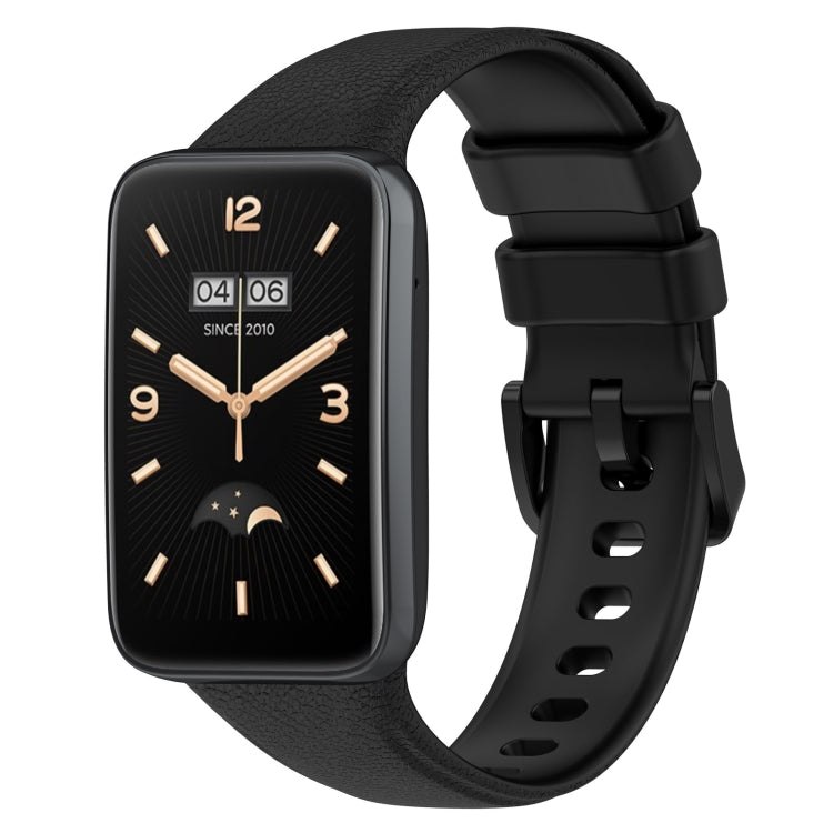 Litchi Texture Leather Watch Band