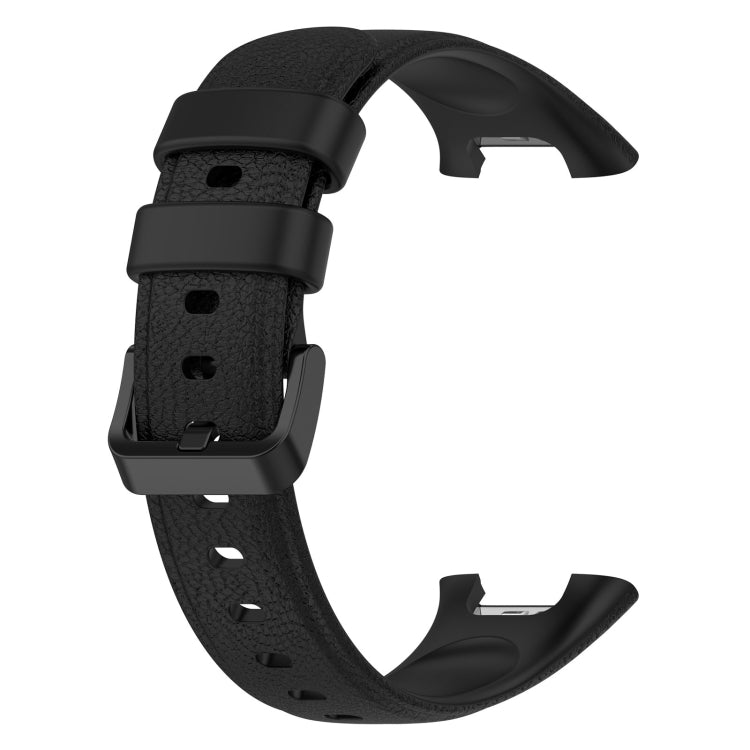 Litchi Texture Leather Watch Band