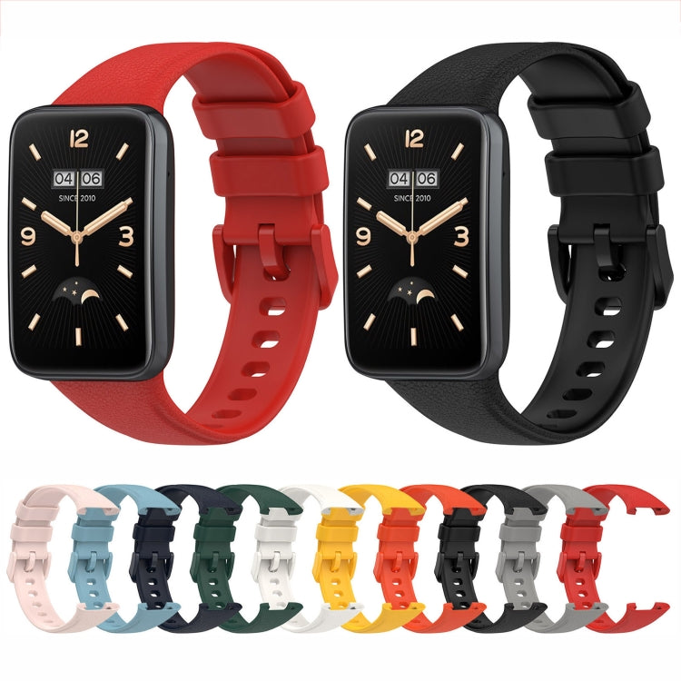 Litchi Texture Leather Watch Band