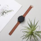 20mm Magnetic Buckle Leather Watch Band